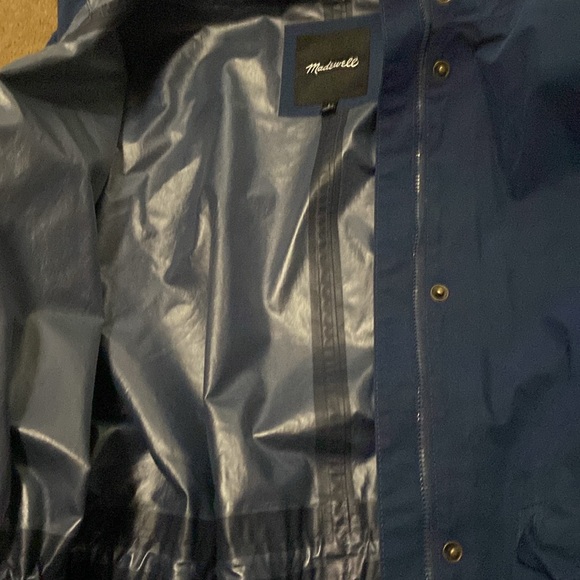 Madewell Rain Utility Jacket Navy Size L - Picture 3 of 8